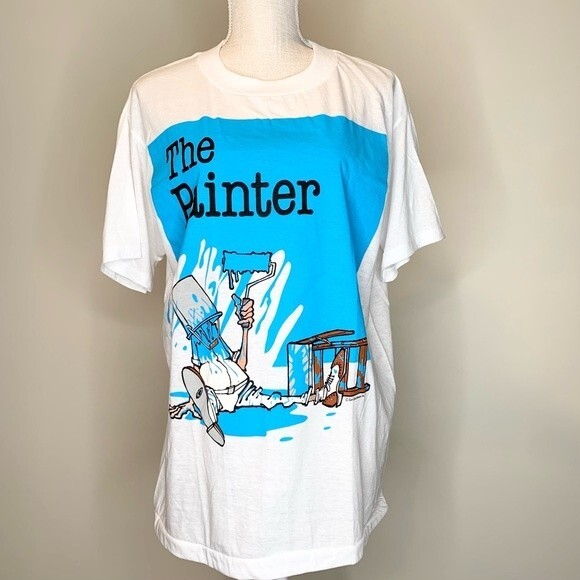 Vintage Sun Sportswear The Painter Graphic Tee Large - Picture 1 of 10